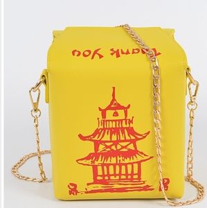 Unique Chinese Food To-go Box Figure Cross Body
